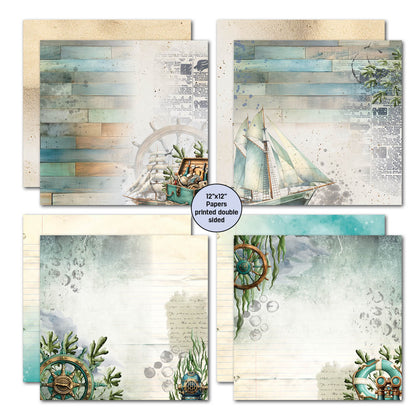 3Quarters Designs - Maritime Tides - 12"x12" Pack