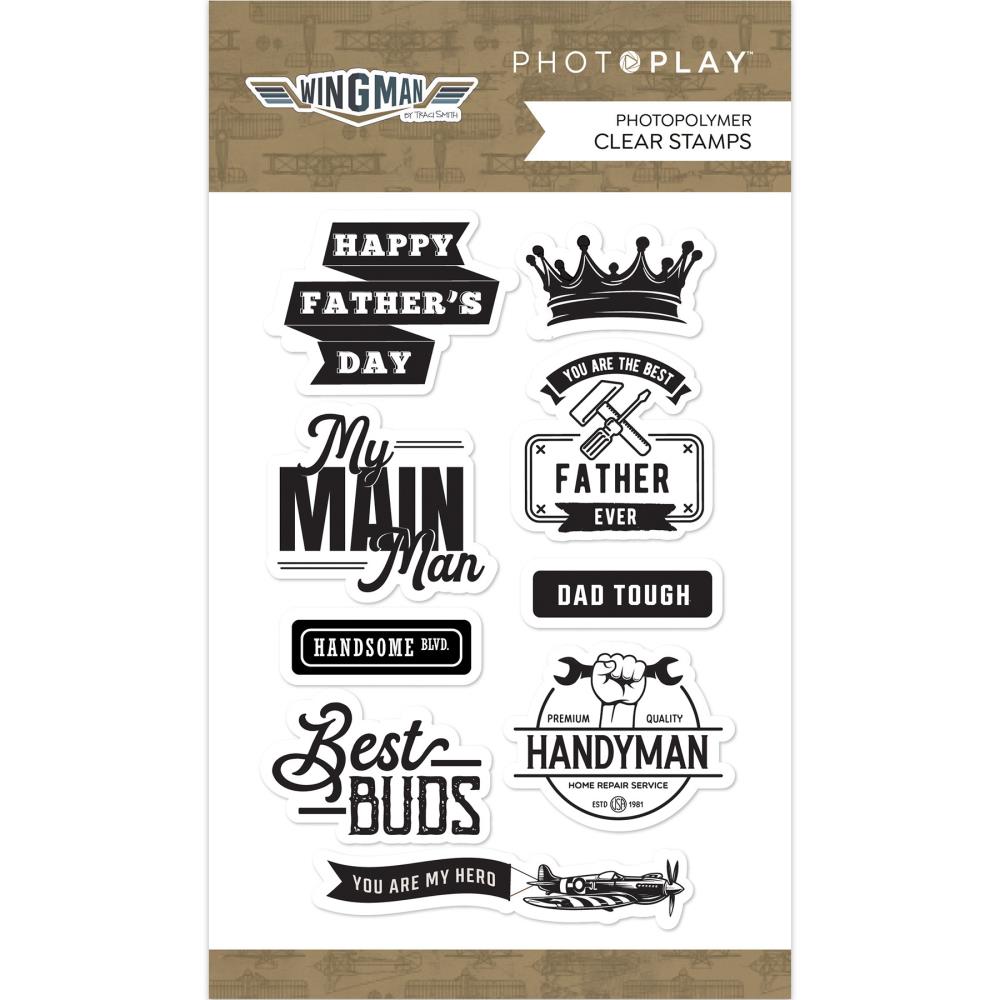 PhotoPlay Wingman - Photopolymer Clear Stamp Set