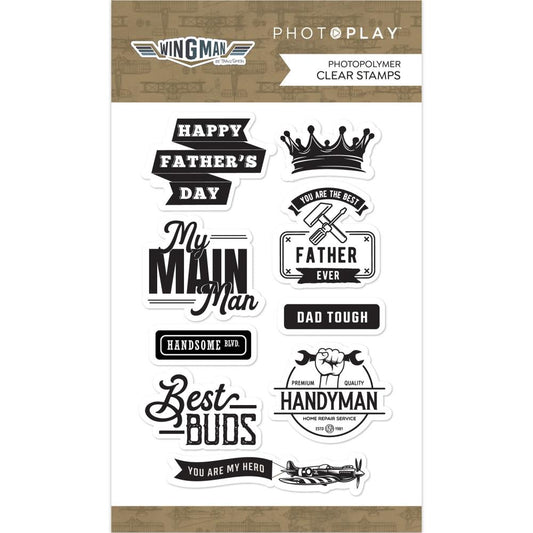 PhotoPlay Wingman - Photopolymer Clear Stamp Set