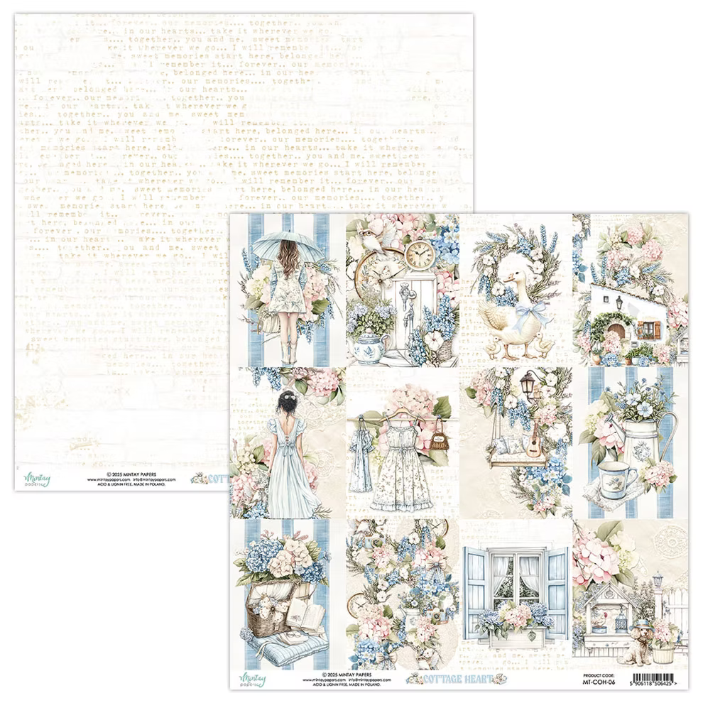 Cottage Heart - 12"x12" Scrapbooking Pack