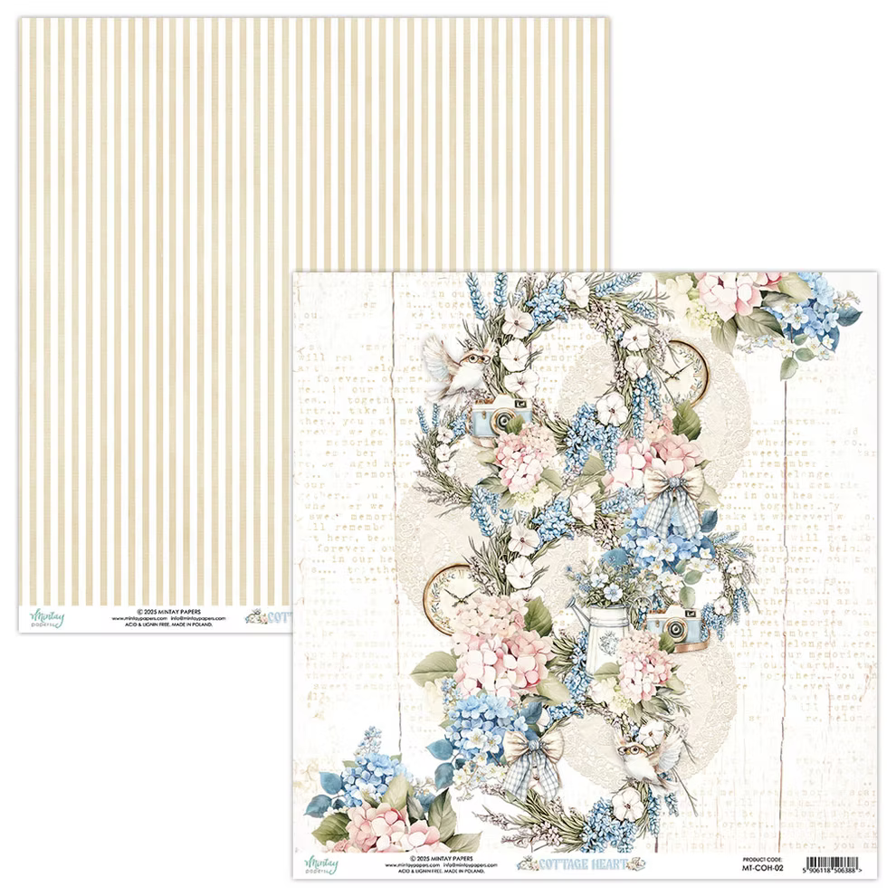 Cottage Heart - 12"x12" Scrapbooking Pack
