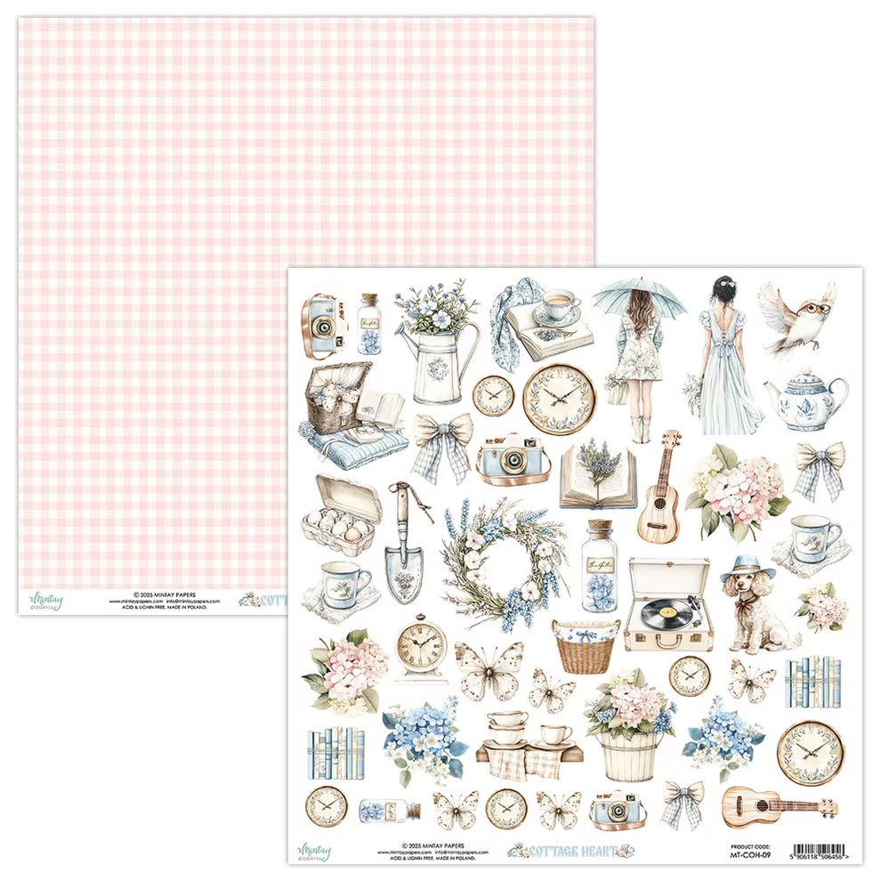 Cottage Heart - 12"x12" Scrapbooking Pack