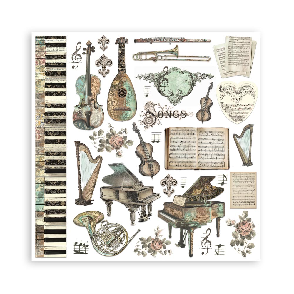 Music - Double-Sided Paper Pad 12"X12"