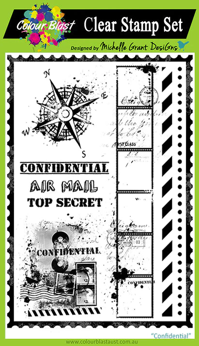 Bee Arty - Confidential - Clear Stamp Set