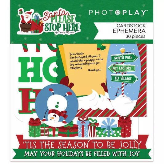 Santa Please Stop Here - Ephemera