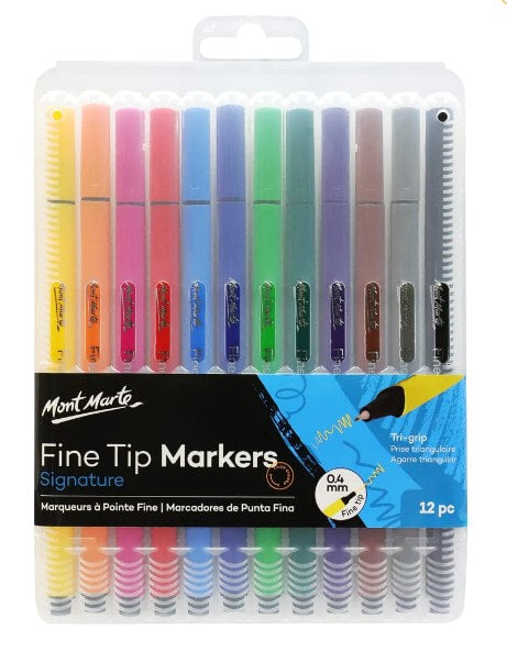 Fine Tip Markers Signature 12pc Mont Marte