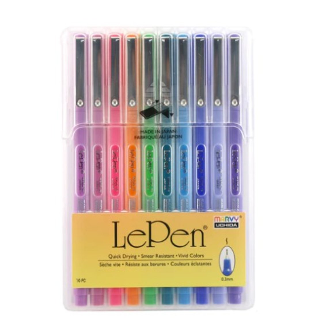 LePen - Bright Colours - 10 piece set
