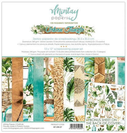 Mintay Papers Urban Jungle Scrapbooking Paper Set MT-URB-07
