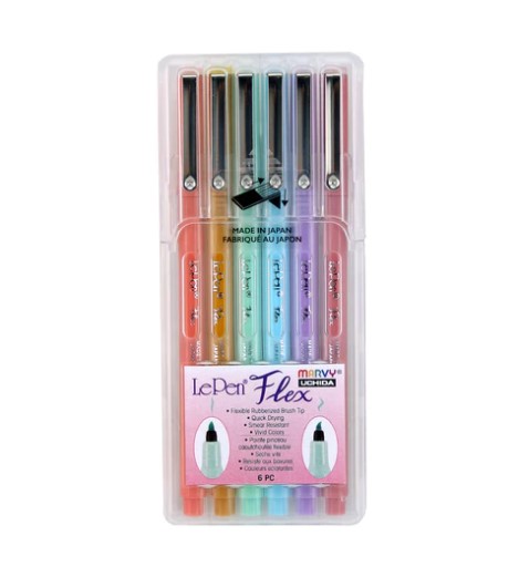 LePen Flex - Pastel Colours - 6 piece set