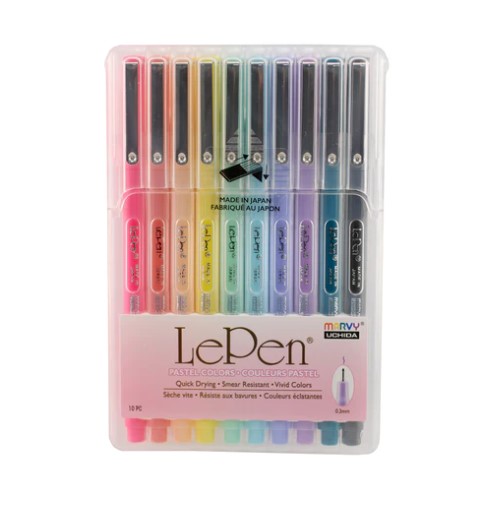 LePen - Pastel Colours - 10 piece set