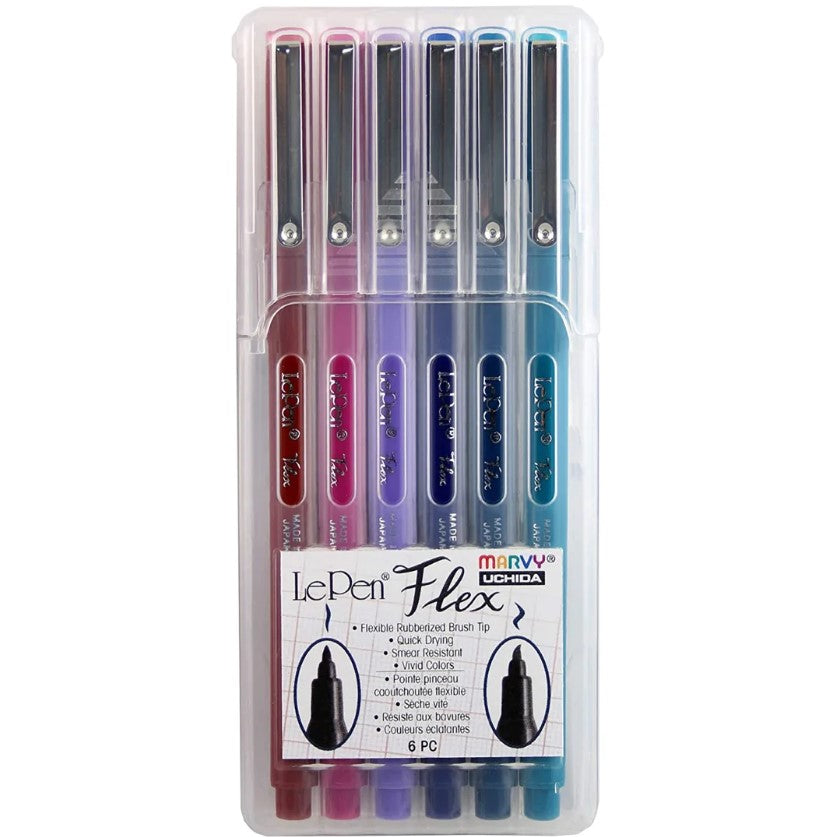 LePen Flex - Jewel Colours - 6 piece set