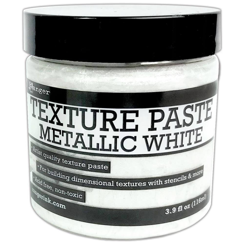 Ranger Texture Paste Metallic White, 3.9oz