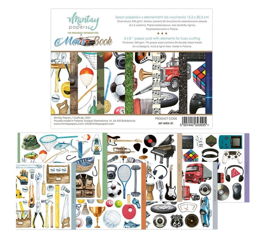 Mintay Men's Book 1 - 6"x8" Paper Pad