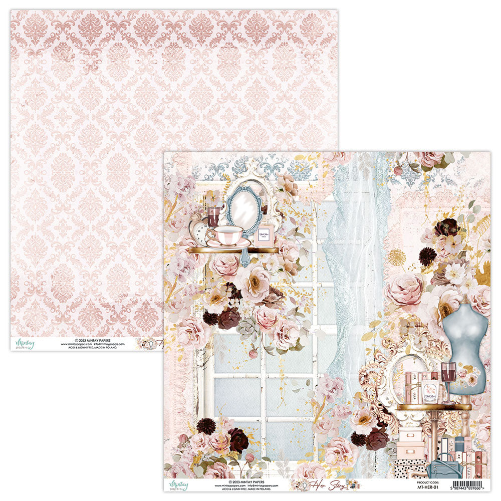 Mintay Papers - Her Story - 12"x12" Scrapbooking Pack