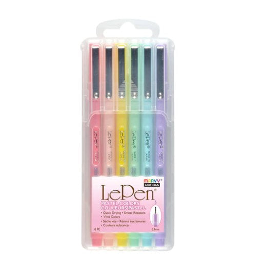 LePen - Pastel Colours - 6 piece set